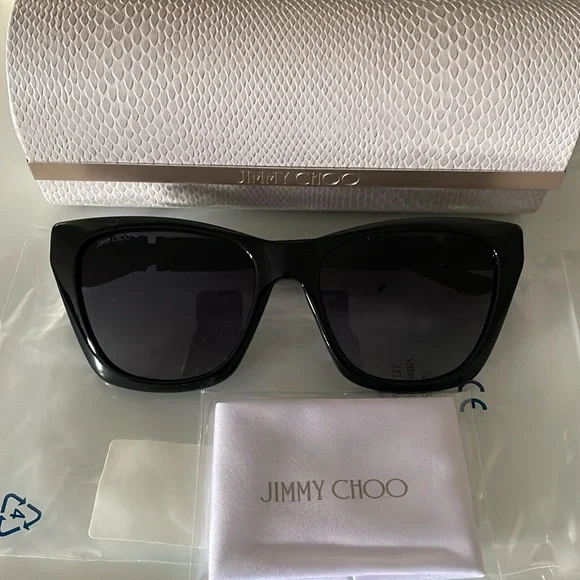 New, authentic jimmy choo women's Rikki/G/S 55mm sunglasses - Picture 9 of 14